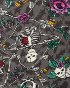 SAXX Vibe Xtra Soft Boxer Brief Lovely Bones skeleton print detail closeup — Cloud Nine Pajamas