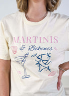 Martinis & Bikinis Crew Fit Graphic Tee