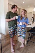 Men's Cooling Bamboo Sleep Shorts Mountains are Calling