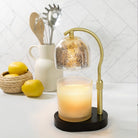 Candle Warmers Etc. Mercury Glass Candle Warmer Gold mercury glass shade detail — Cloud Nine Pajamas