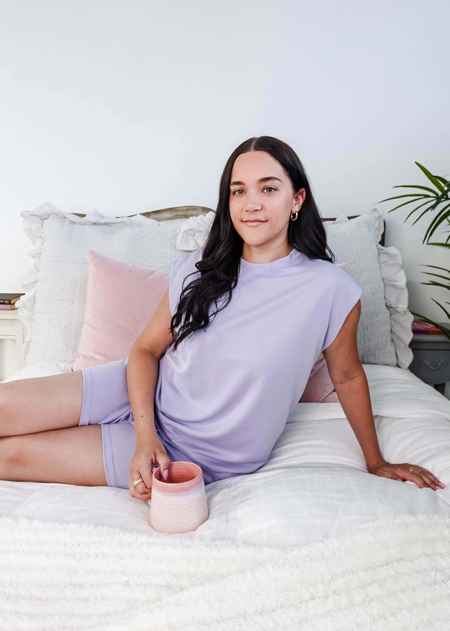Scarlett Ellie Modal Tank & Short Pyjama Set | Purple | Cloud Nine Pajamas