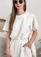 Modal Short Sleeve Jumpsuit | Grey