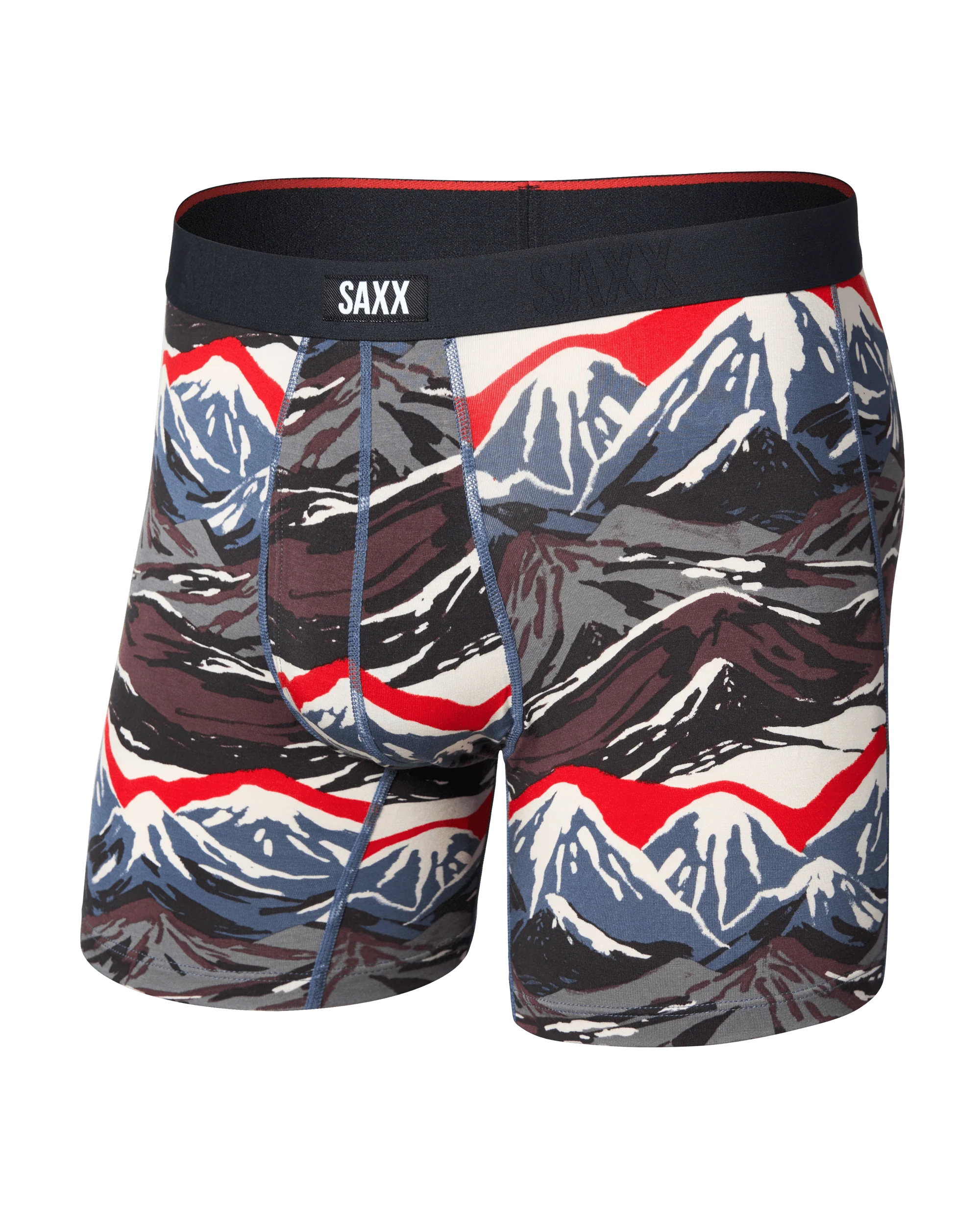 SAXX Vibe Xtra Soft Boxer Brief Mountain Top print off figure — Cloud Nine Pajamas
