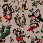 Vintage Outlaw Print - This pattern was designed by Cam Hutchinson, a Calgary-based tattoo artist