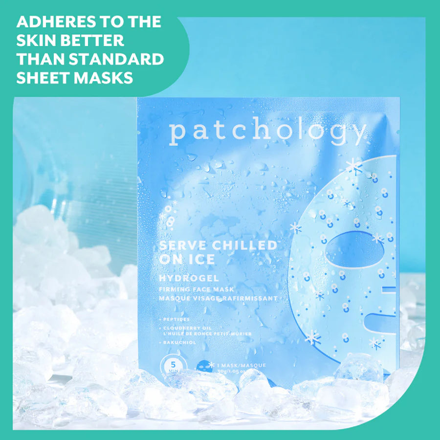 On Ice Firming Hydrogel Facial Mask | Patchology (1 Mask)