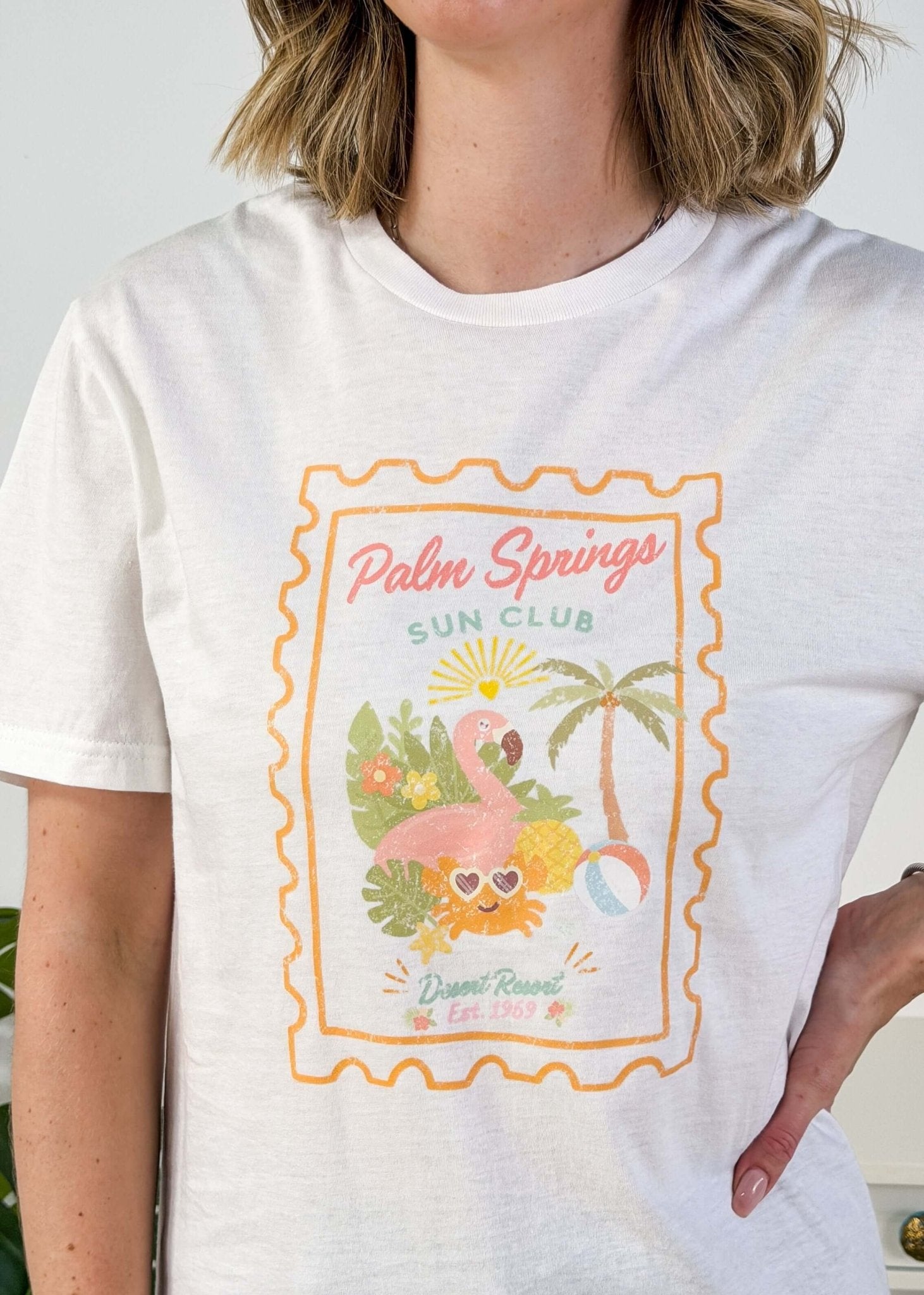 Palm Springs Crew Fit Graphic Tee
