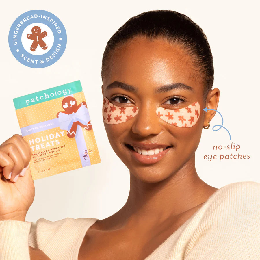 Holiday Treats Smoothing & Hydrating No-Slip Eye Patches | Patchology (5 Pack)