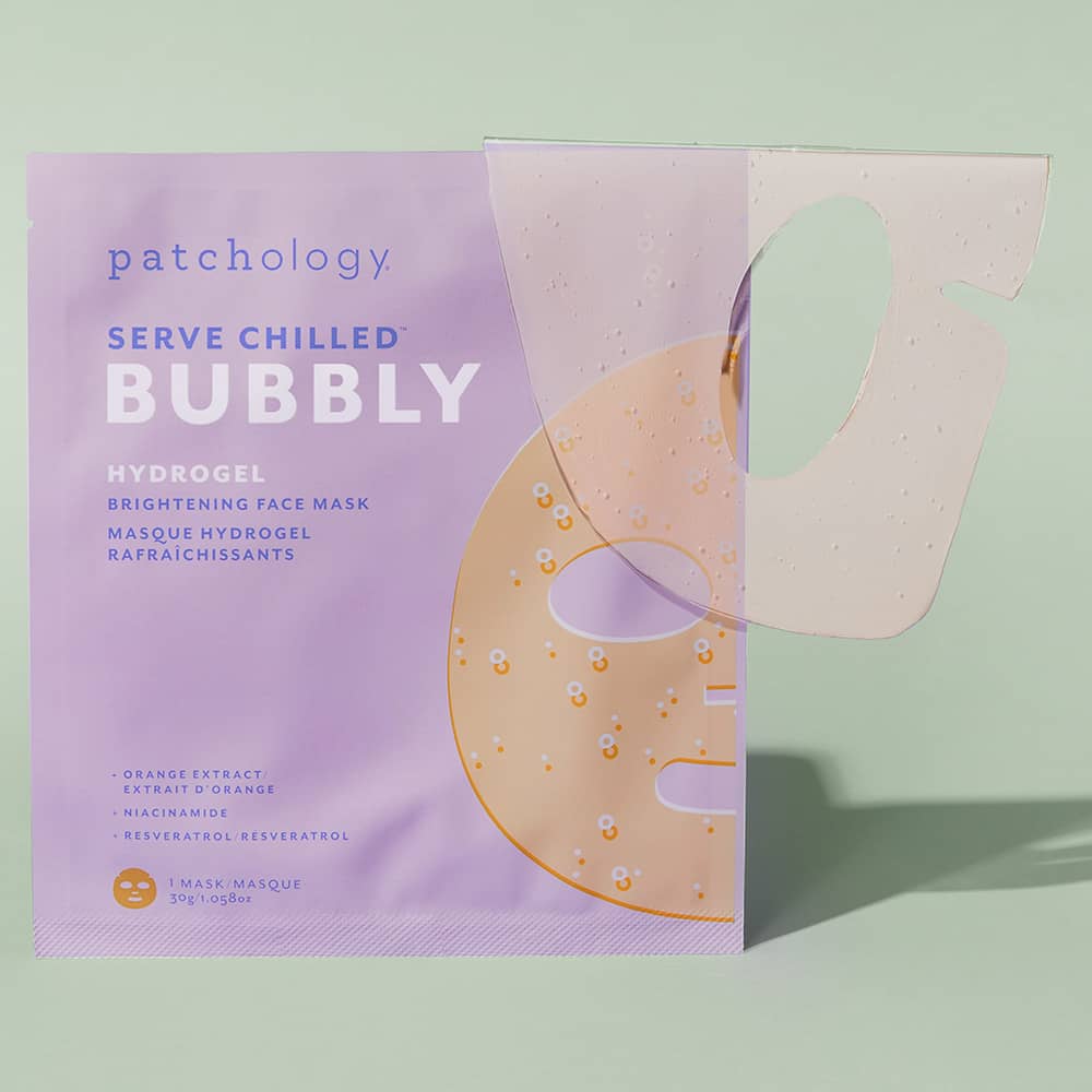 Patchology Serve Chilled™ Bubbly Brightening Hydrogel Mask (Single) - Patchology - Cloud Nine Pajamas