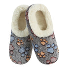 Snoozies Plush COZY Slipper Socks paw lovers black