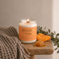 Prairie Creek Candle Peaches and Honey 8oz soy candle amber jar — Cloud Nine Pajamas Edmonton