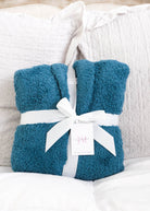 Lounge by Jan Marie Peacock Robe lifestyle morning coffee — Cloud Nine Pajamas Edmonton