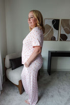 Short Sleeve Button Up/Straight Pant PJ Set - Bamboo | Pink Cherries