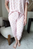 Short Sleeve Tee/Capri - Bamboo | Pink Cherries