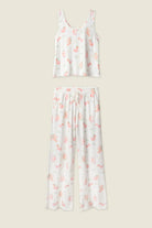 PJ Salvage Paloma Mama Sweet Sips Long PJ Set - Butter Jersey in soft, floral print with relaxed tank top and pants.