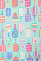 Colorful ice cream scoop print fabric for PJ Salvage Whimsy Button Up & Short Short Set.
