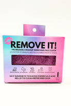 plum red Remove It Makeup Erasing Face Cloth - takes off all makeup and environmental debris with just water. Use 1000's of times!