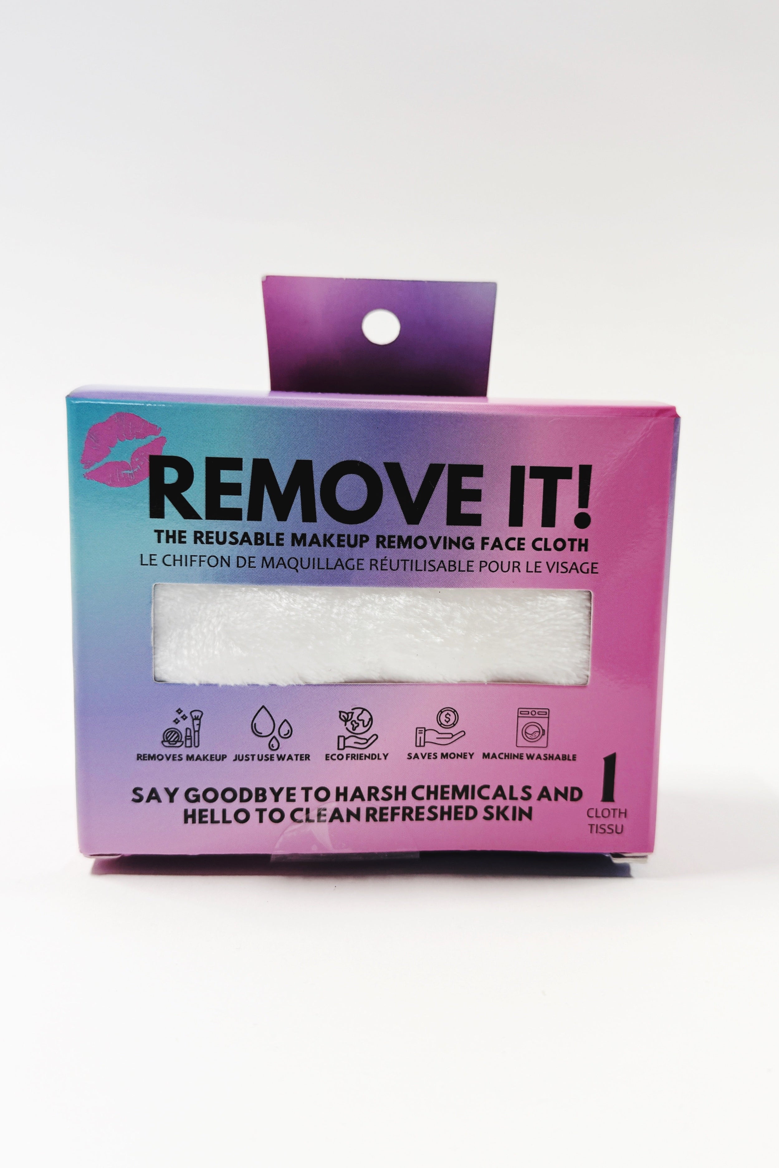 white remove it reusable makeup removing face cloth microfibre eco friendly skincare essential - just use warm water!