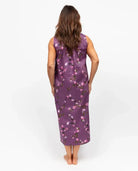 Rhea Mauve Mix Lace - Detail Floral Print Long Nightdress | Nora Rose by Cyberjammies - Cyberjammies - Cloud Nine Pajamas