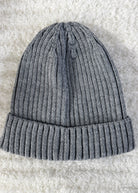 grey unisex ribbed knit winter toque beanie hat by Gertex