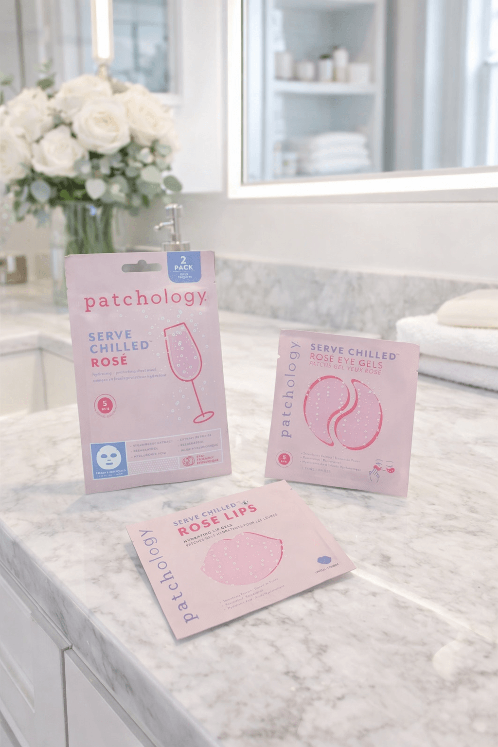 Rose all Day Gift Set - Patchology - Cloud Nine Pajamas