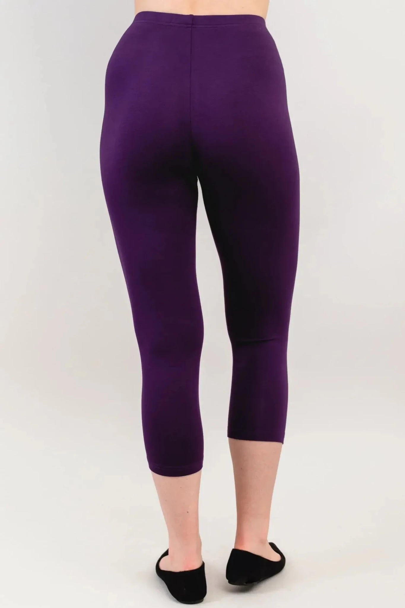 Ruby Bamboo Capri Leggings - High Rise, Anti - Chafe - Blue Sky Clothing Co - Cloud Nine Pajamas
