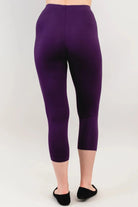 Ruby Bamboo Capri Leggings - High Rise, Anti - Chafe - Blue Sky Clothing Co - Cloud Nine Pajamas