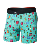 Vibe Xtra Soft Comfort Boxer Brief with fun prints of pickles and game-themed designs by SAXX.