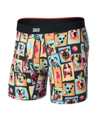 Vibe Xtra Soft Comfort Boxer Brief in colorful dog print by SAXX