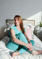 Flutter Top & Jogger PJ Set - Bamboo | Seafoam