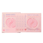 Two boxes of Patchology Serve Chilled Rose Eye Gels on a white background, Patchology Serve Chilled Rosé Eye Gels 5 pack antioxidant hydrating