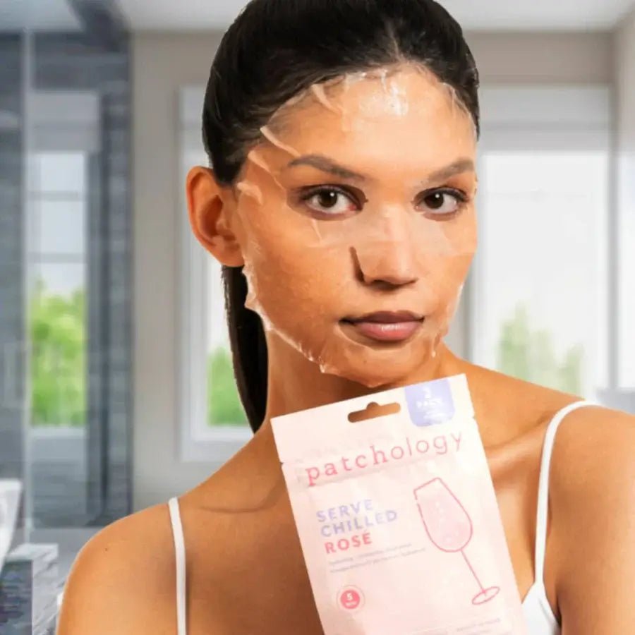 Serve Chilled Rosé Hydrating Sheet Mask | Patchology (2 Pack) - Patchology - Cloud Nine Pajamas