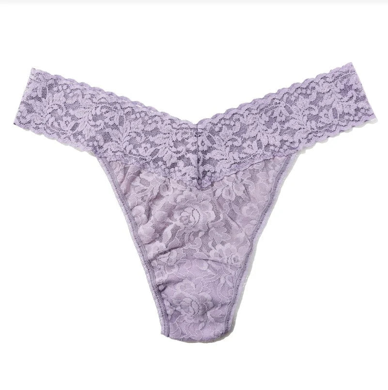 Hanky Panky Women's Signature Stretch Lace Original Rise Thong One Size Fits Most - Cloud Nine Pajamas