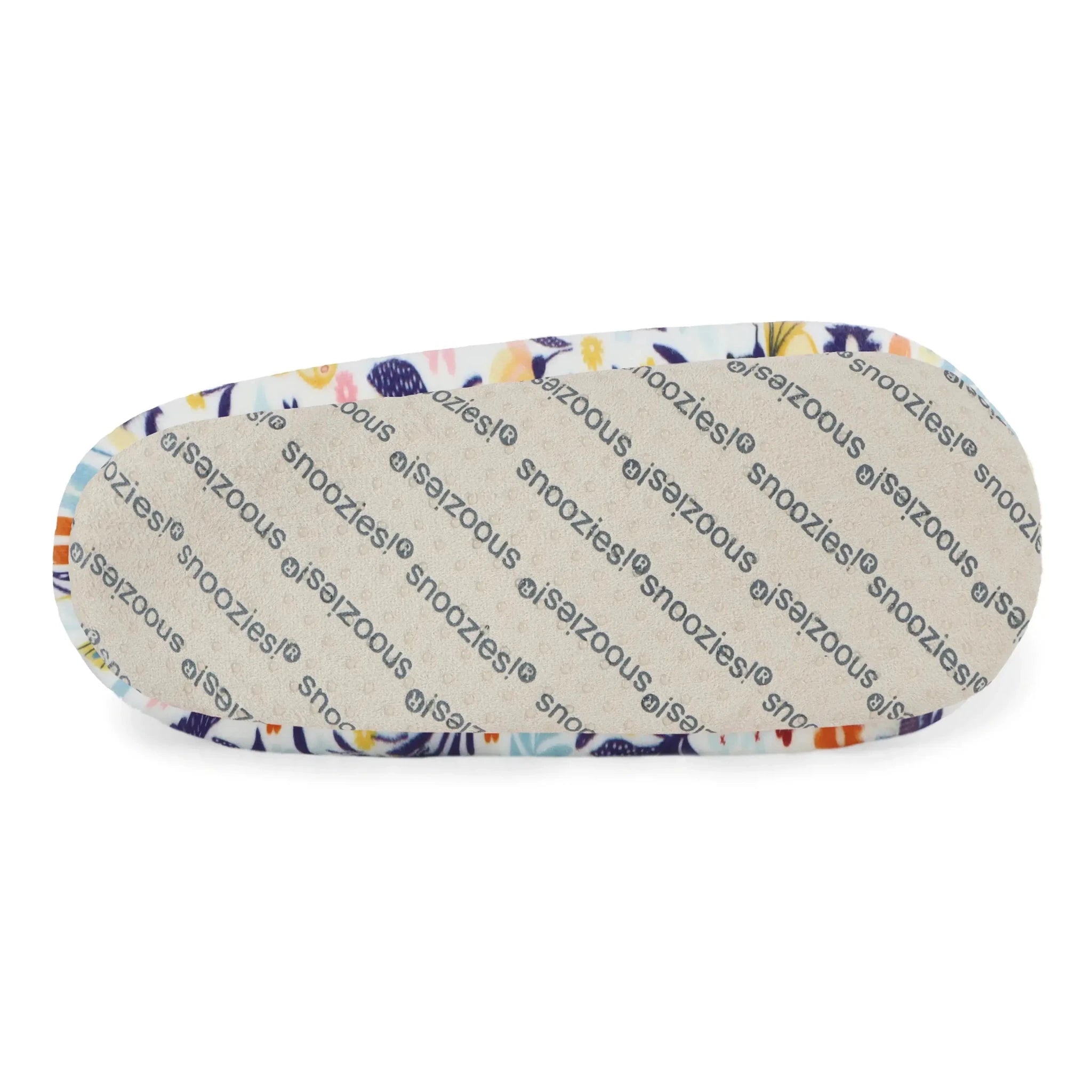 Snoozies Plush COZY Slipper Socks butterflies & flowers
