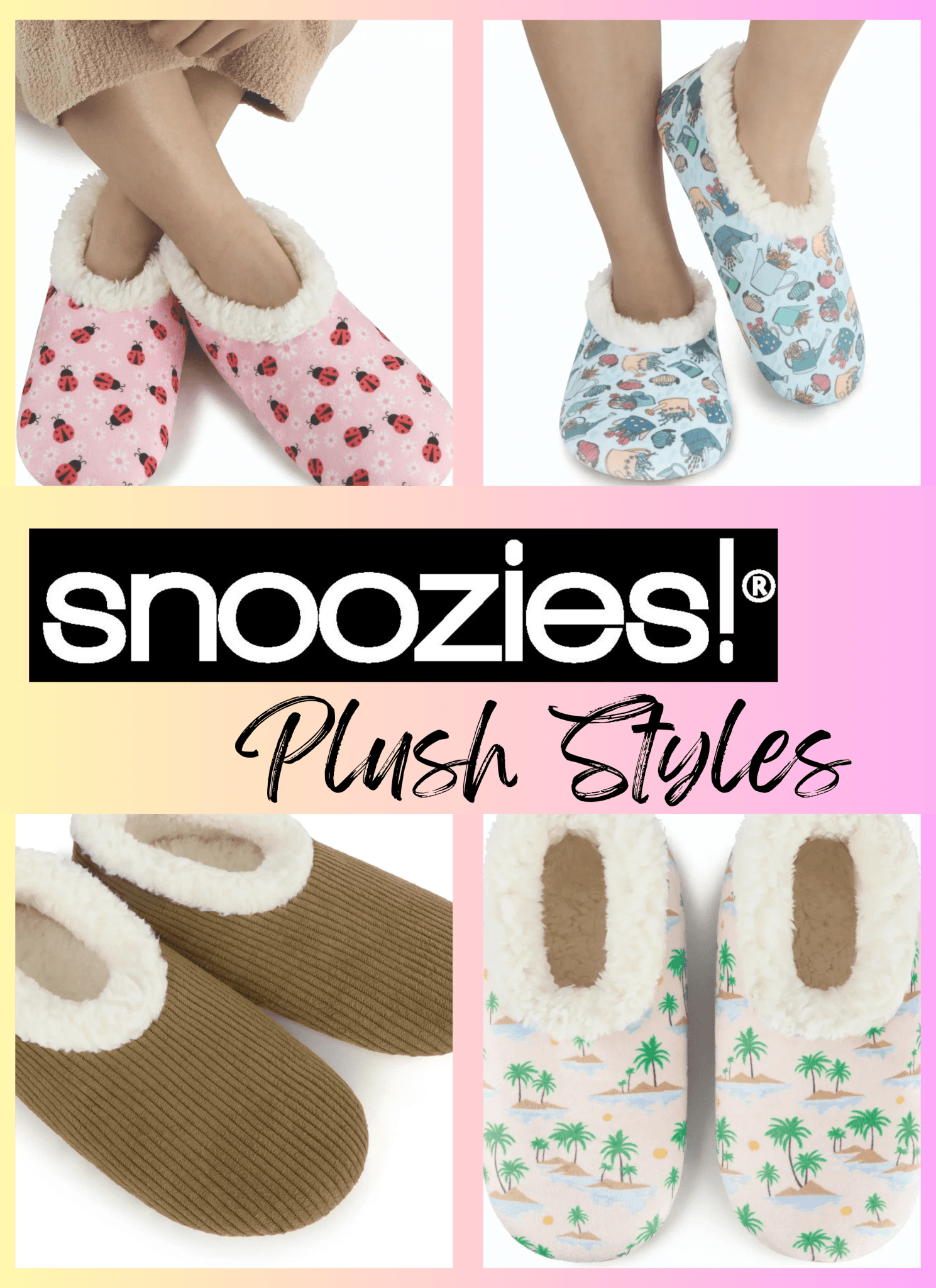 Snoozies Plush Cozy Slipper Socks with Memory Foam & Thick Sherpa Lining - Snoozies - Cloud Nine Pajamas