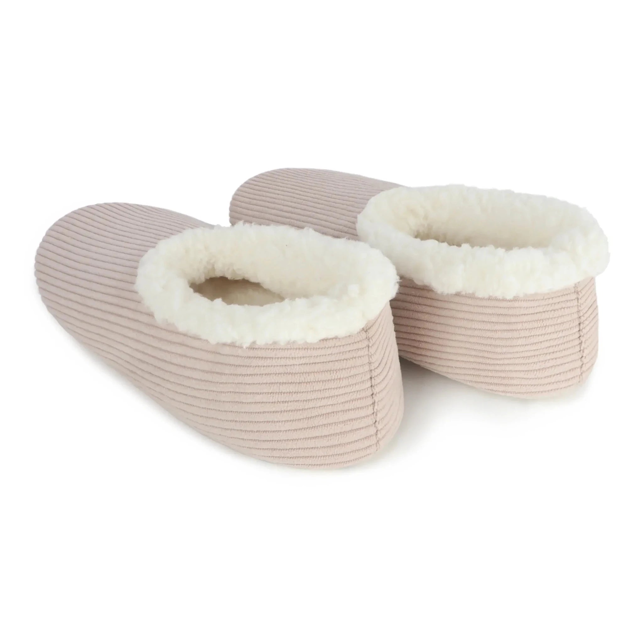 Snoozies Plush COZY Slipper Socks cozy corduroy smokey grey