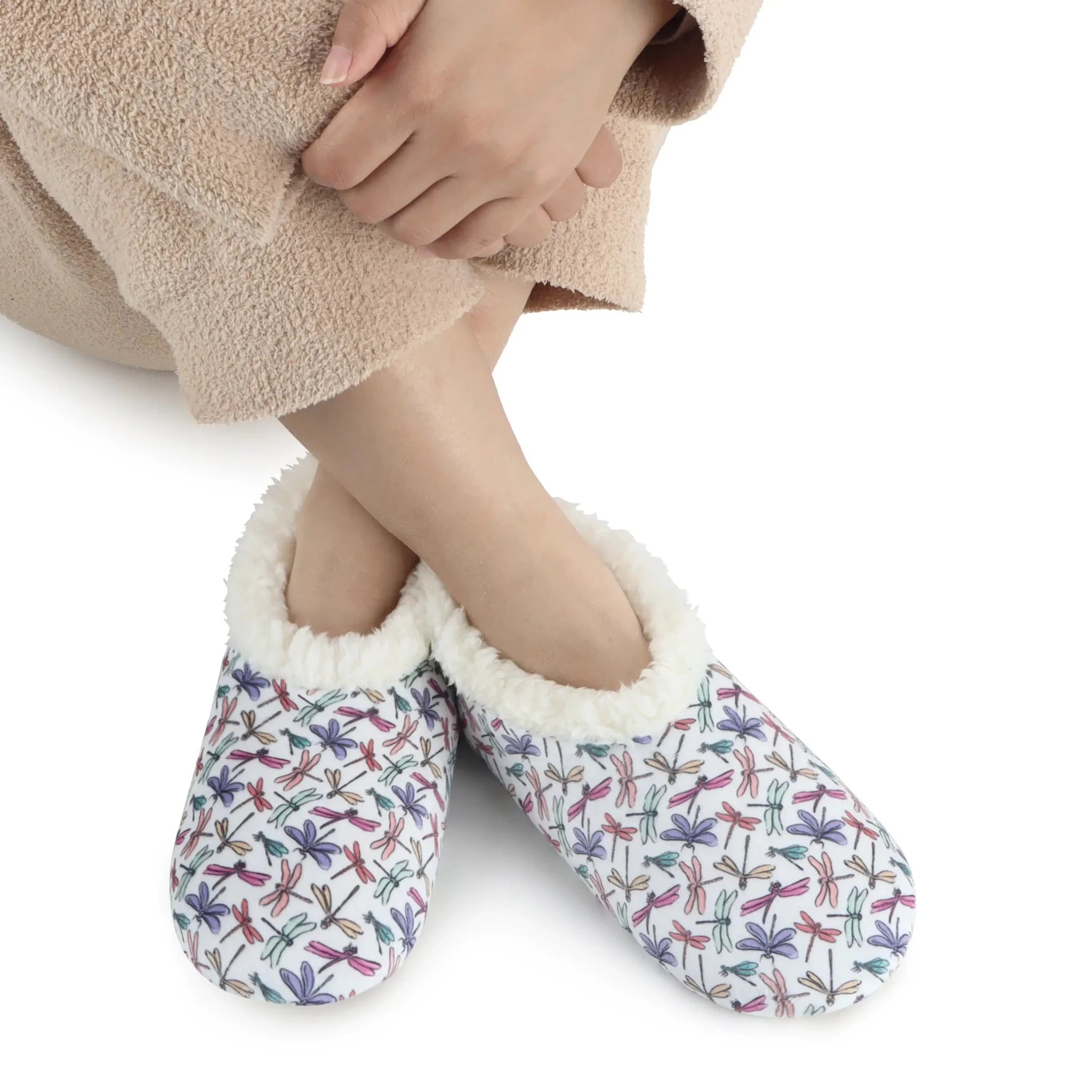 Snoozies Plush Cozy Slipper Socks with Memory Foam & Thick Sherpa Lining - Snoozies - Cloud Nine Pajamas