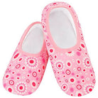 Snoozies Skinnies Lightweight Slipper Socks in Pinky Power Print - Non-skid Soles
