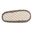 Snoozies Teddy Bear Faux Fur Slippers with Memory Foam Sole showing grip on bottom