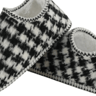 Snoozies Women's Houndstooth Cabin Bootie Black