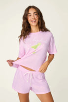 Softee "Let's Day Drink" Graphic Print Short PJ Set -PJ Salvage- Cloud Nine Pajamas