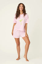 Softee "Let's Day Drink" Graphic Print Short PJ Set -PJ Salvage- Cloud Nine Pajamas