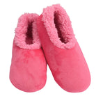 Snoozies Plush COZY Slipper Socks hot pink