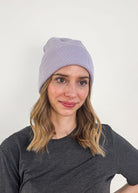 lilac unisex knit sold beanie toque for winter by Gertex