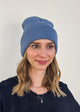 blue unisex knit sold beanie toque for winter by Gertex