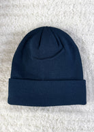 navy unisex knit sold beanie toque for winter by Gertex