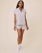SPLENDID — Flora Pillowsoft Short Set | Tossed Fruit Flora & Beach Dogs Flora - Splendid - Cloud Nine Pajamas
