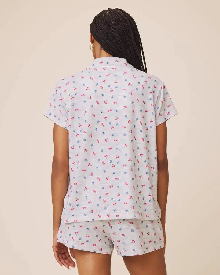 SPLENDID — Flora Pillowsoft Short Set | Tossed Fruit Flora & Beach Dogs Flora - Splendid - Cloud Nine Pajamas