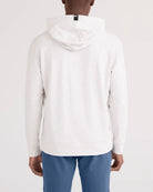 3Six Five Lounge Hoodie Men's steel white hoodie 365 by Saxx view of Back