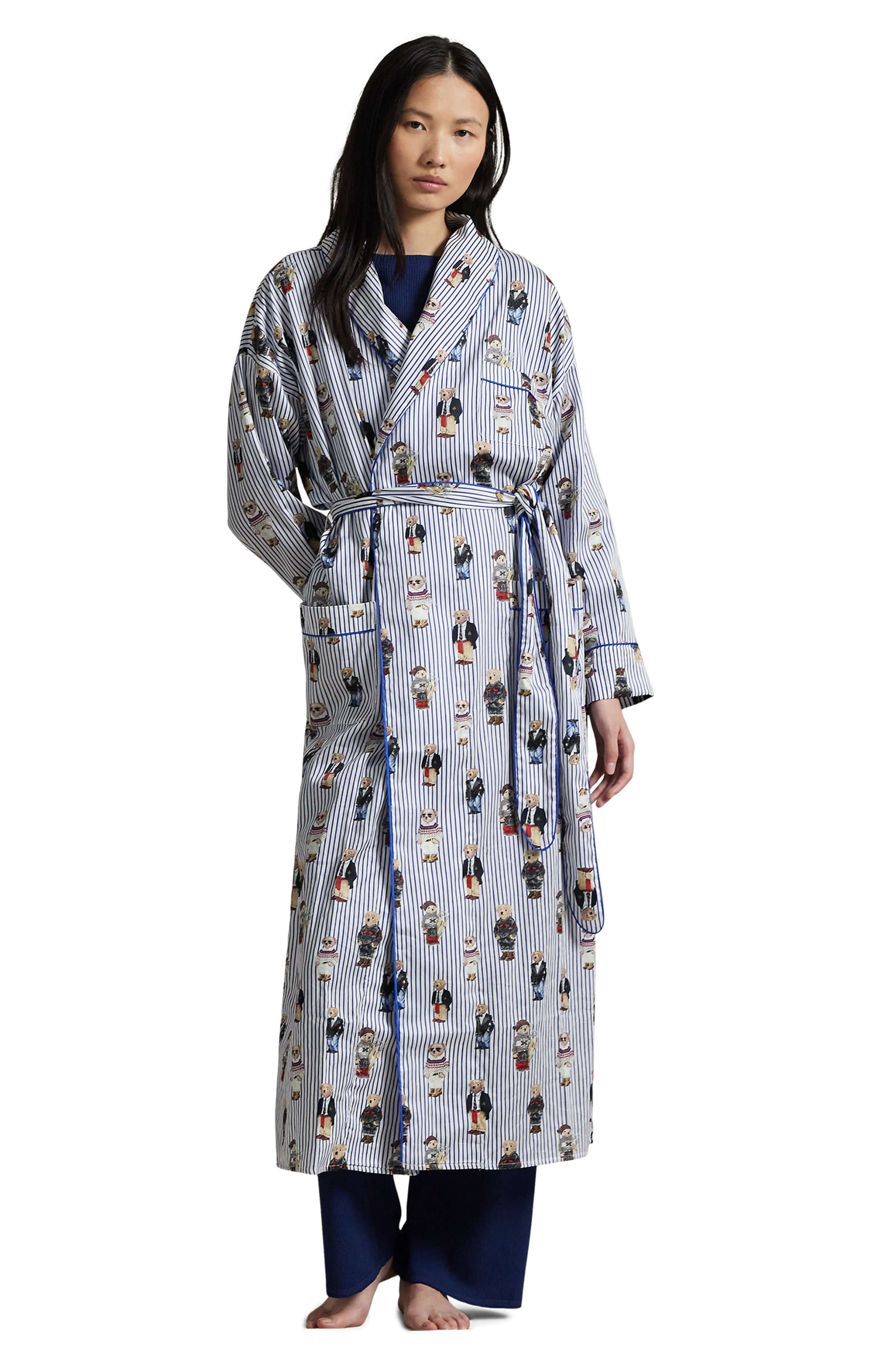 Polo Bear Cotton Sateen Robe Luxury Loungewear Canada Ralph