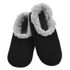 Snoozies Plush COZY Slipper Socks black